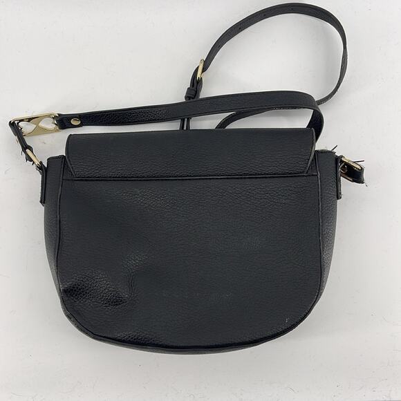 Love MOSCHINO vegan faux leather logo flap crossbody purse bag - Picture 6 of 9